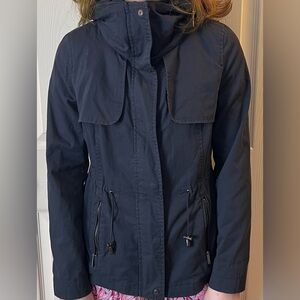 ☔️ Mike Davis Classic Navy Rain Jacket Women’s EU Sz 38 / US Sz 6/8